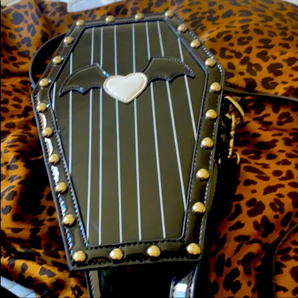 Dolls Kill Handbags - Dolls kill used once coffin purse